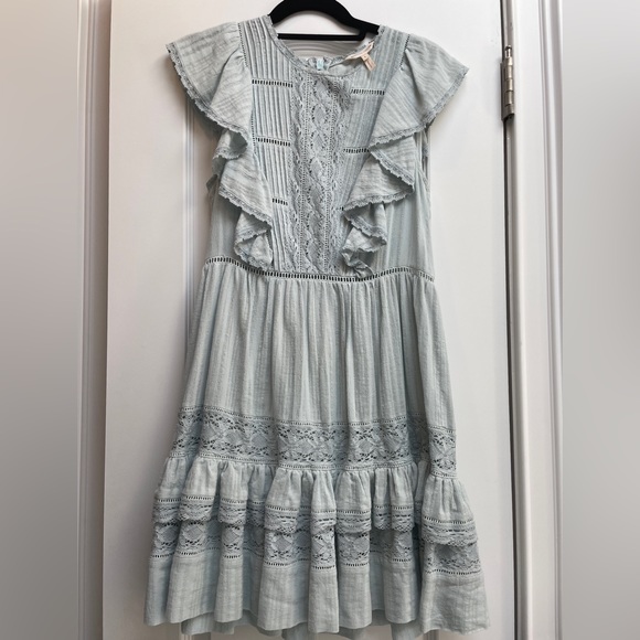 Rebecca Taylor Dress pale blue size 6 - Picture 4 of 9